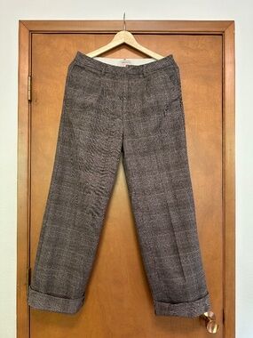 Brixton Victory Plaid Wide Leg Pants Size 28